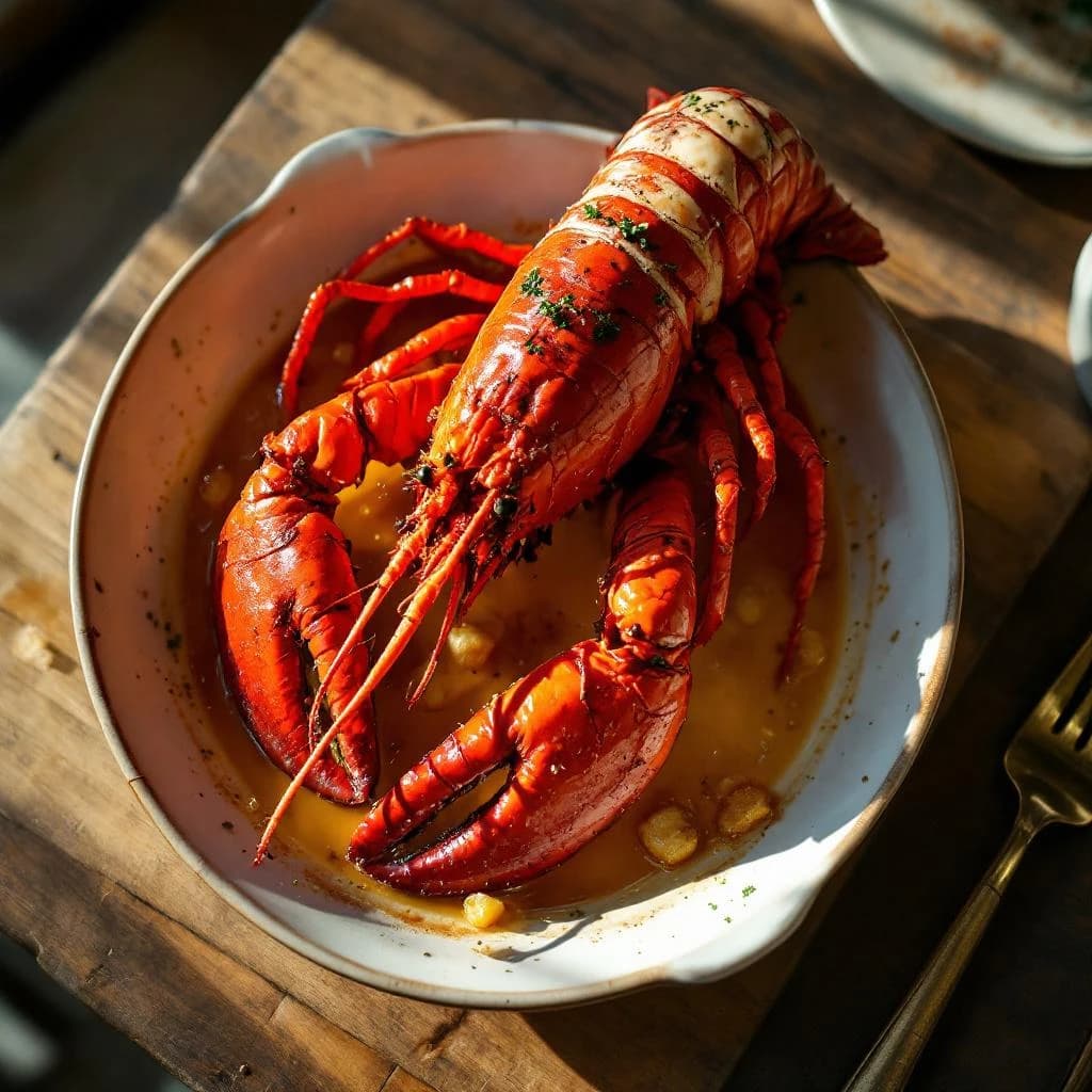 Homard grillé au four