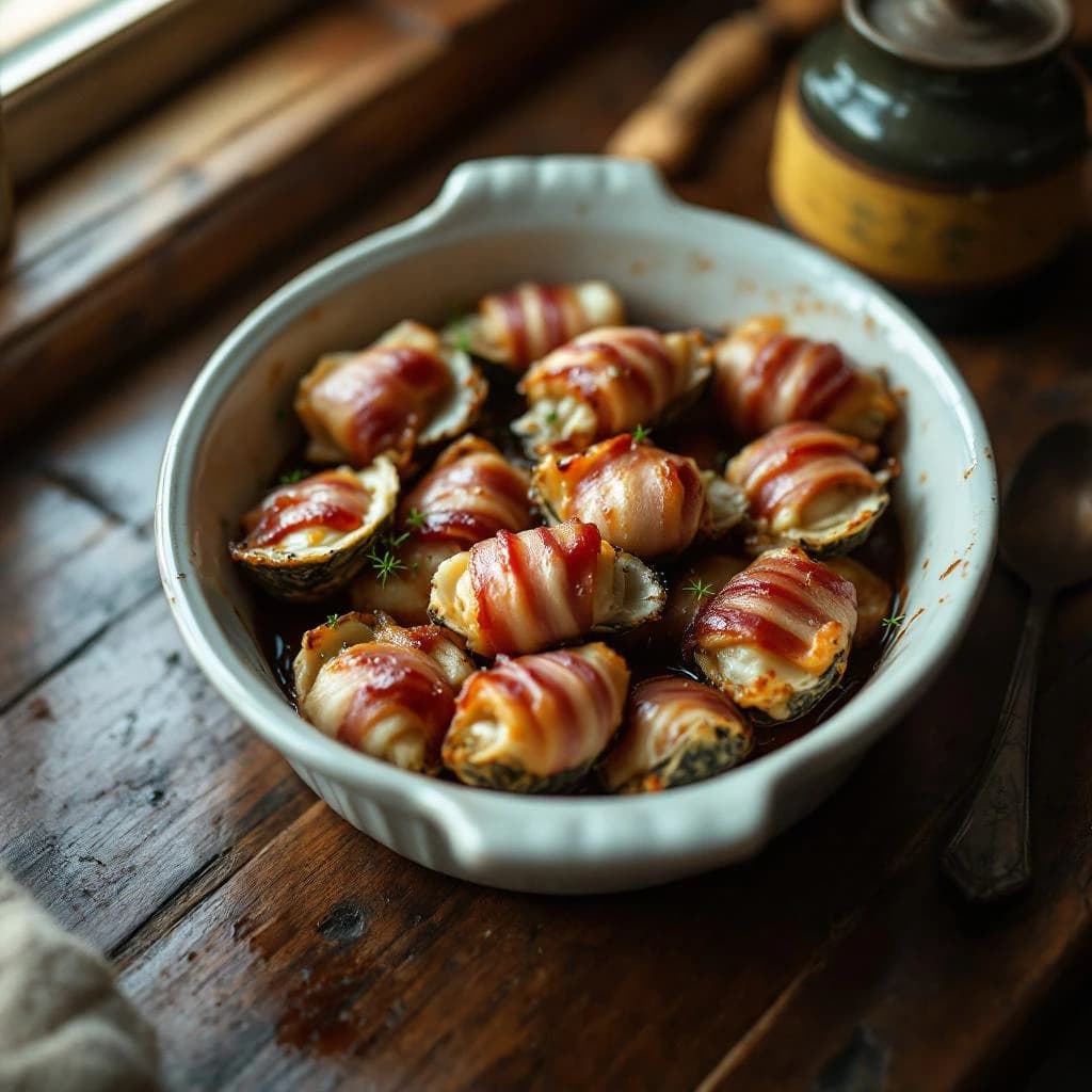 Huîtres en Couverture (Bacon)